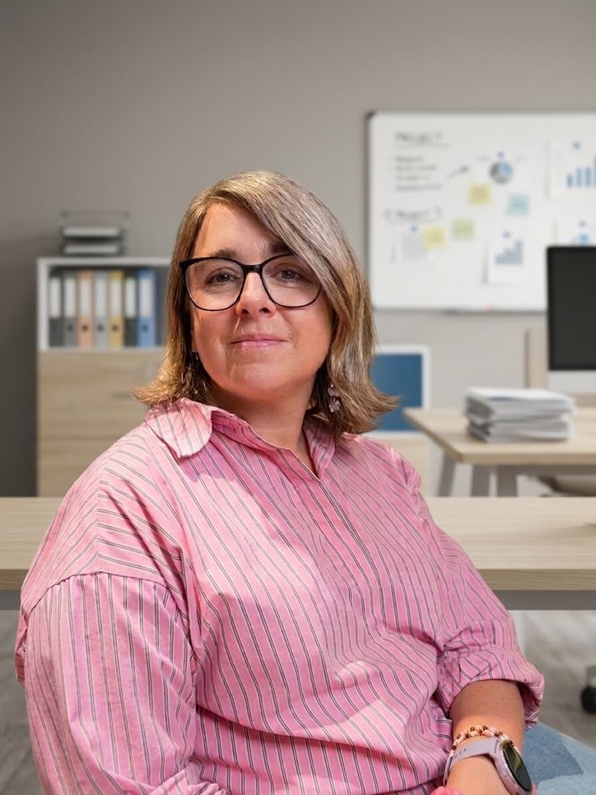 Audrey Leclercq, cofondatrice de Libelia, dans son bureau